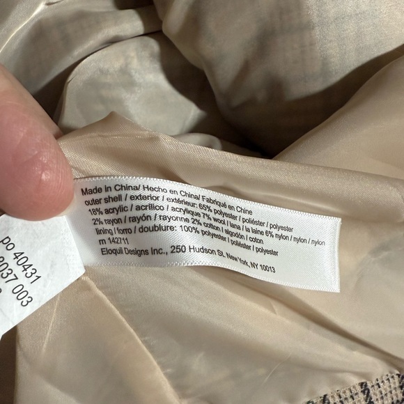 Classic Eloquii Elements Plaid Women’s Blazer - worn once. Excellent condition. - Picture 4 of 5